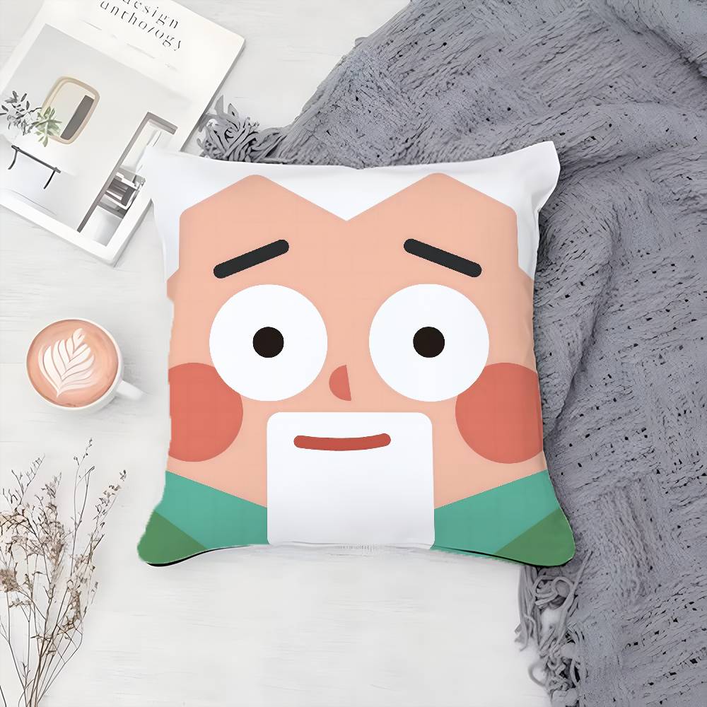 Cute Funny Abstract Character Avatar Pillow Case Printing Pillowcase Living Room Sofa Cushion Cover Bedroom Room Decor