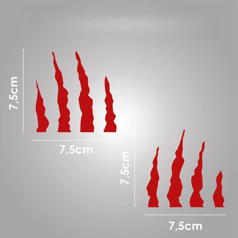 Monster Claw Scratch Racing Helmet Stickers Waterproof Motorcycle Fuel Tank Scooter Body Vinyl Decals Refit Durable Decoration