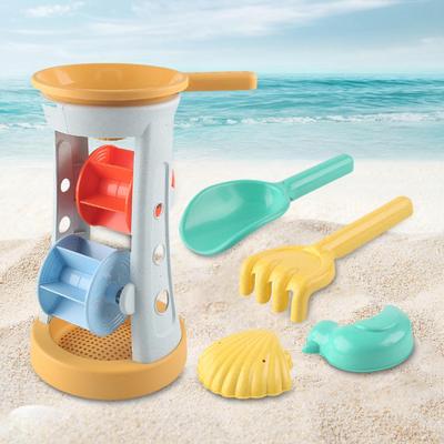 5x Zomer Strand Set Zandspeelgoed Zandbak Speelgoed Zandkasteel Speelgoed Zwembad en Waterspeelgoed voor Achtertuin Badtijd Speelgoed Feest Jongens en Meisjes