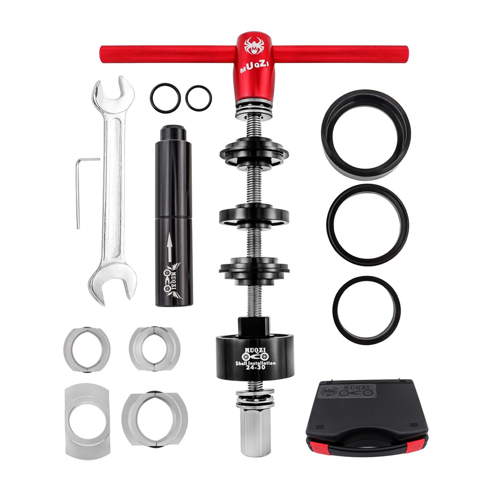 

Bike Bottom Bracket Install, Removal Tools Set, Bottom Bracket, Remover, Press червоний