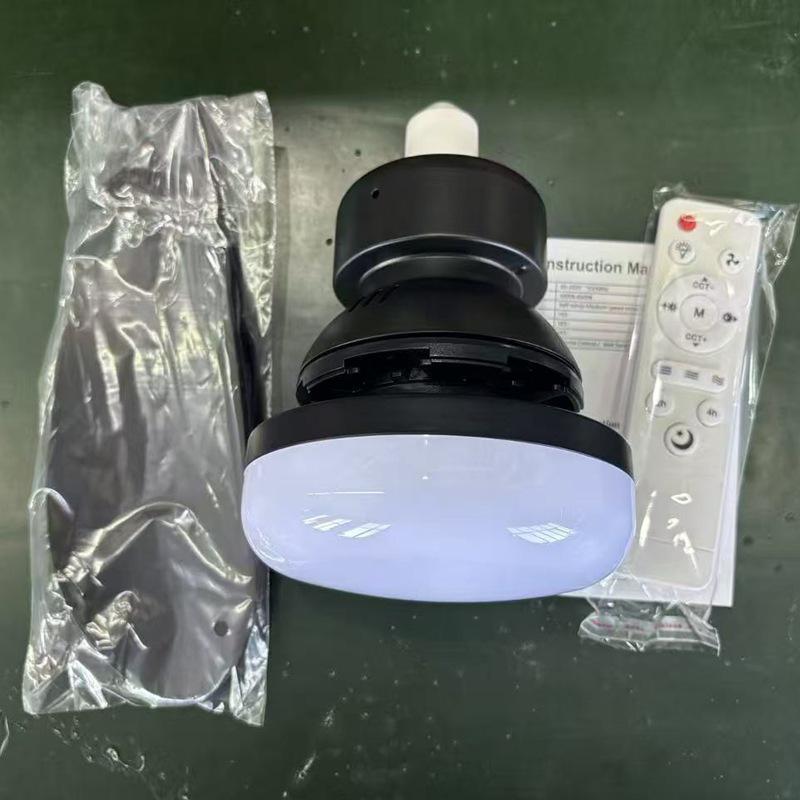 E27 Easy Install Silent Smart Ceiling Fan Light with 3 Dimmable Colors