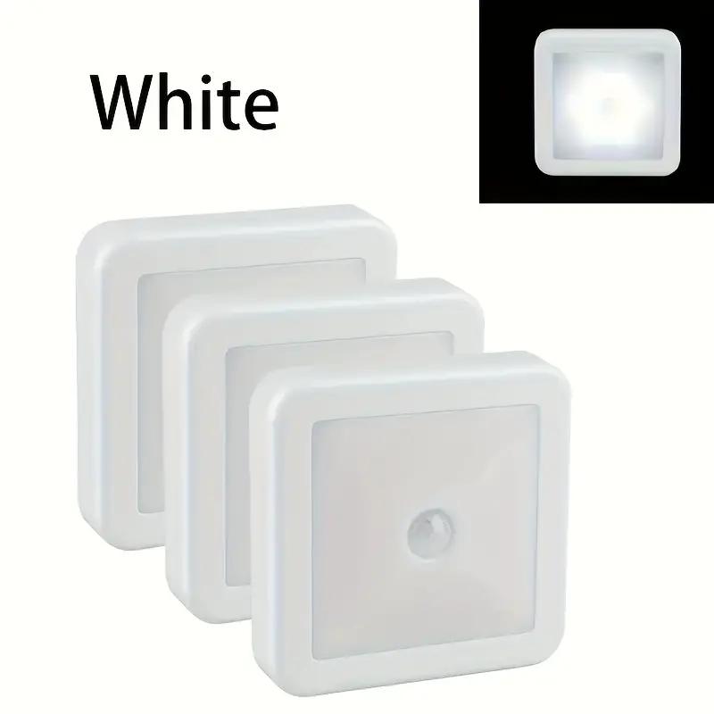 1/3pcs 6LED Motion Sensor Night Light LED Closet Lights Under Cabinet Lights Wireless Wall Puck Lamp For Stair Step Hallway