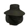 Summer Sun Hats UV Protection Outdoor Hunting Fishing Cap for Men Women Hiking Camping Visor Bucket Hat Neck Flap Fisherman Hat