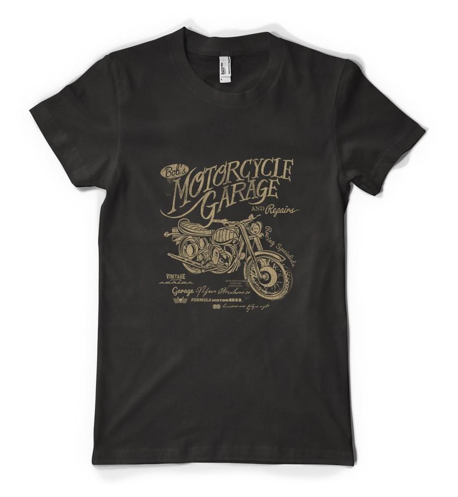 Personalised Bob's Motorcycle Garage And Repairs Vintage Adult And Kids T-Shirt