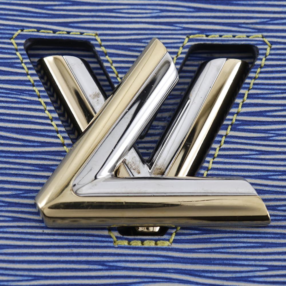 Louis Vuitton Twist MM Shoulder Bag M50271 Epi Denim Epi Leather Women Used