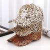 New leopard print bronzing pattern baseball cap men's and women's spring and autumn outdoor sunscreen visor couple hat