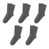 5 Pairs Crew Socks for Women Ribbed Knit Slouch Boot Socks Breathable Crochet Long Piles Socks for High School Girls