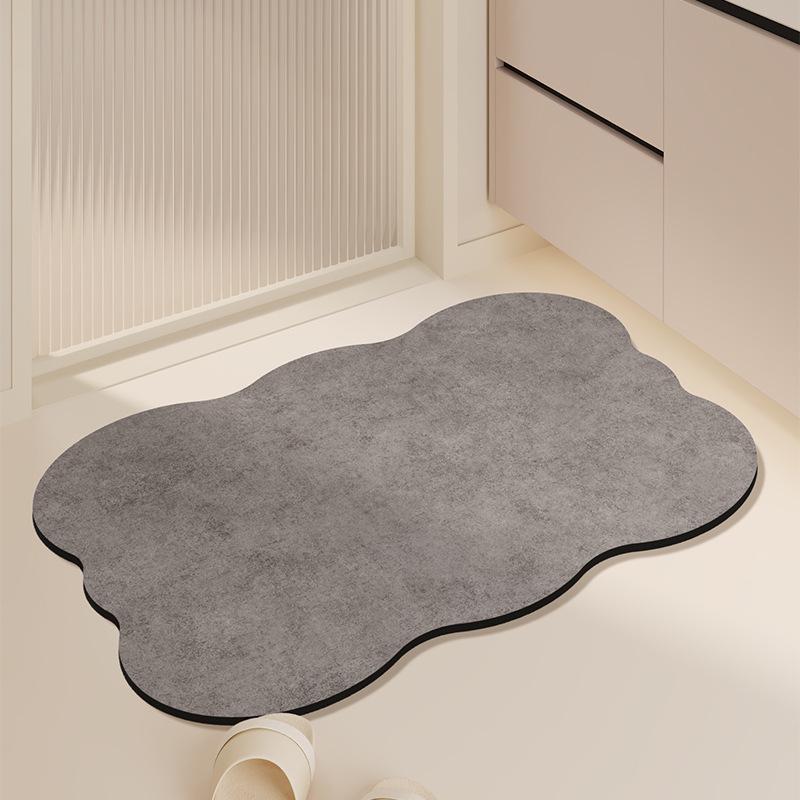 Non-Slip Diatomaceous Earth Quick-Dry Bathroom Mat – Water Absorbent, Anti-Fall, Minimalist Design for Home Use