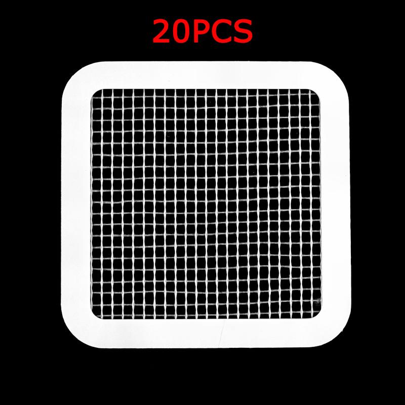 WTEMPO 20PCS 4 Styles Disposable Bathroom Shower Floor Drain Cover Hair Catcher Anti Clogging Filter Mesh Stickes
