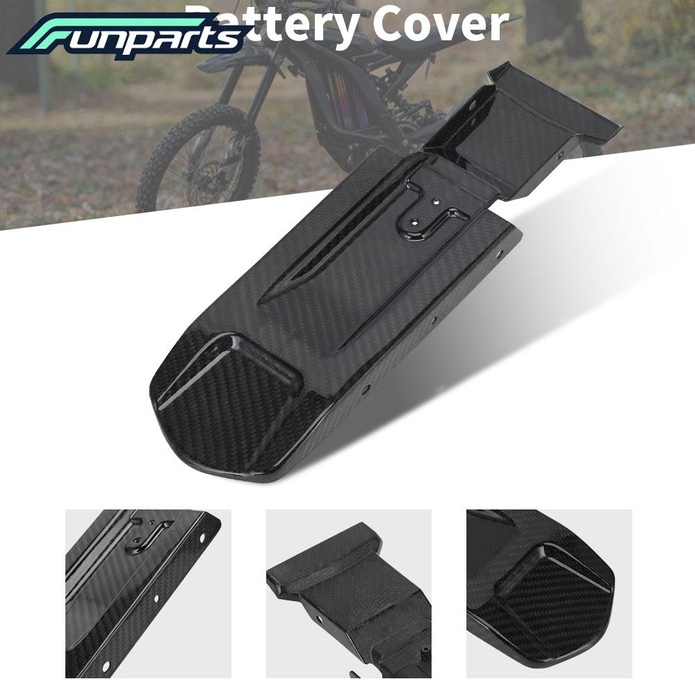 Motorcycle Funparts Carbon Fiber Rear Fender Mudguard Mud Guards Motorcycles Accessories For SURRON Light Bee S/X E-bike