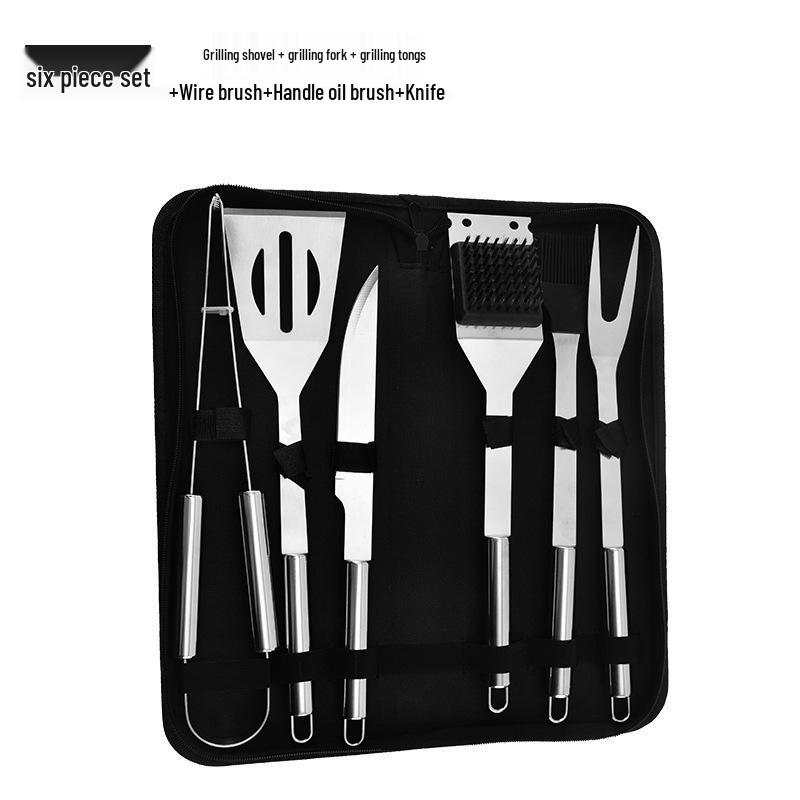 Stainless Steel BBQ Grilling Tool Set for Outdoor Cooking