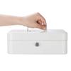 Jssmst (Jessmat) Portable Safe, Key Lock, Metal, 25x20x9cm, A5 Size, GB001bl-xl (White)