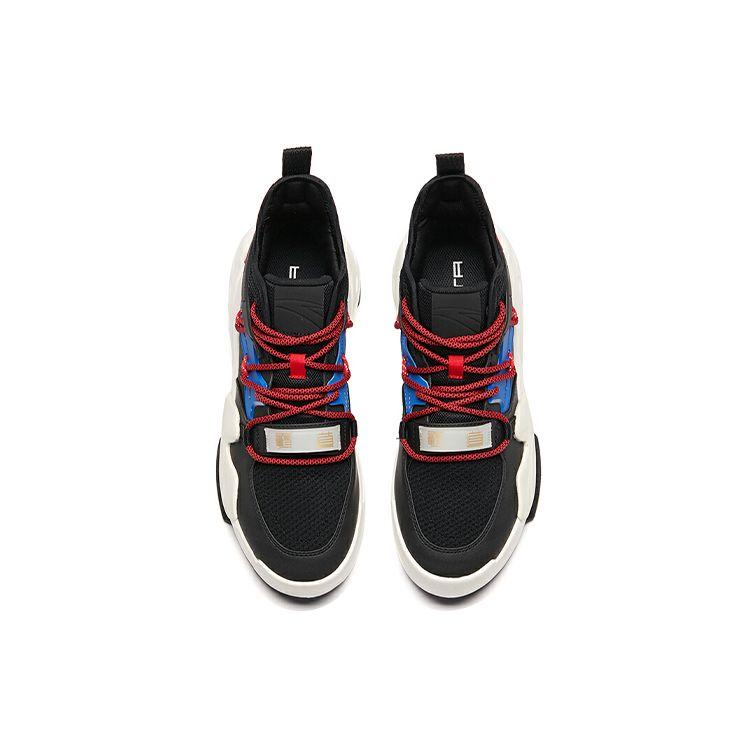 Anta Dominator Warmth And Anti-Slip Mid-Top Sneakers Men Sneakers Black White 112018087-5