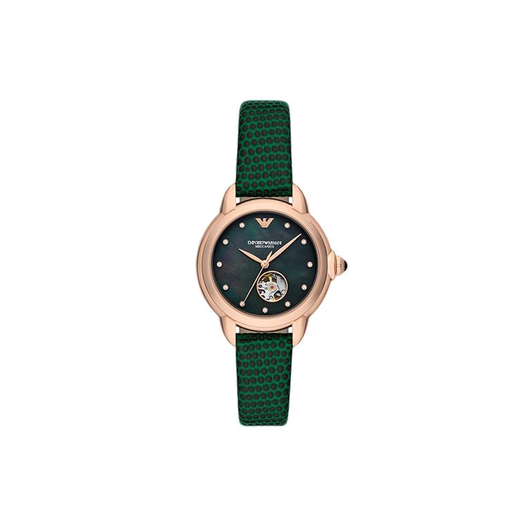 

EMPORIO ARMANI Wrist Watch Automatic Mechanical Movement 34mm Green Dial Women s Watch 50m Water Resistant AR60073 Green Dial