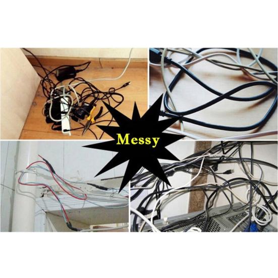 20Pcs Draht Lagerung Clips Schnalle Organizer Sicherung Daten Linie Kabel Klemme Fixer