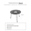 OEING Outdoor Camping Fire Pit BBQ Grill & Tea Table Set