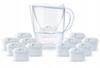 Aqualogis White Filter Jug + 12 Pure+ Filters