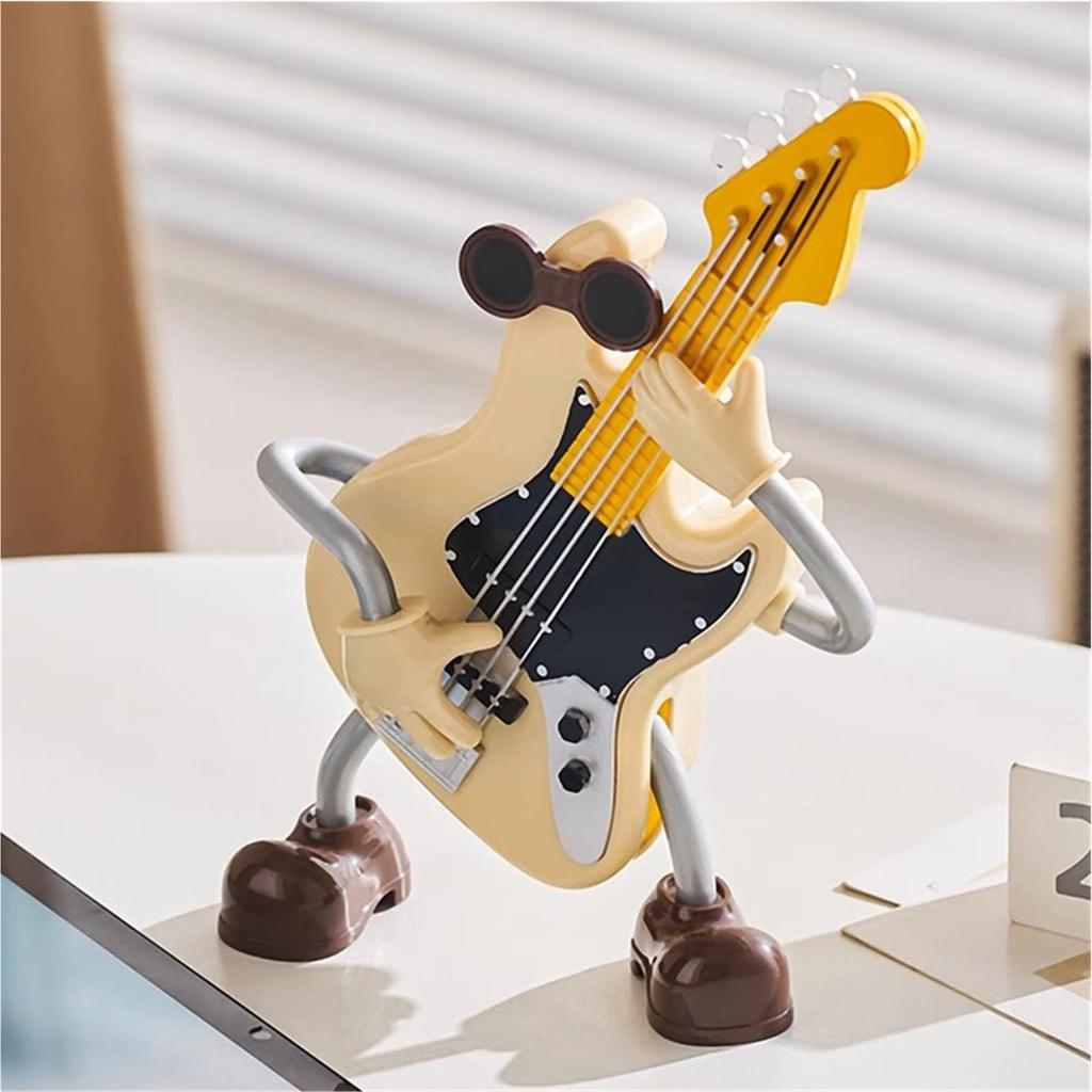 Musical Instrument Statue Abstract Tabletop Display Guitar Statue Desktop Decoration For Music Lovers Boys Girls Kids Bookshelf
