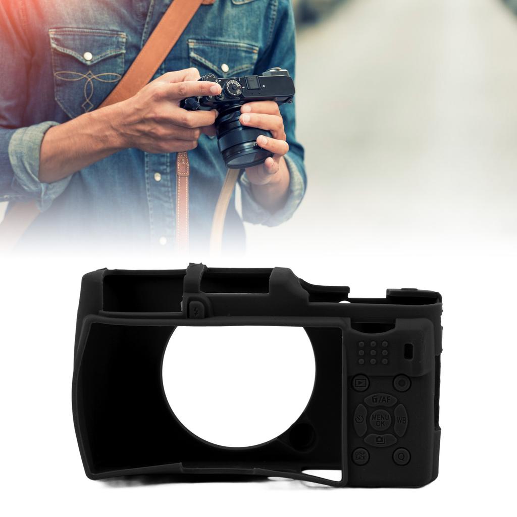 Silicone Camera Protective Case Soft Textured Surfaces Detachable Camera Silicone Cover Case for Fuji XM1