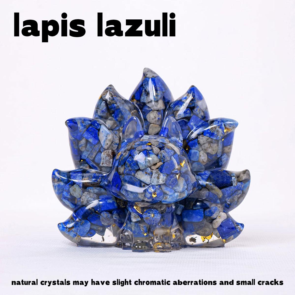 

Кристальная макадамская смола Девятихвостая лиса Миловидность Животное Товары для дома Украшение для аквариума 1PC лазурит