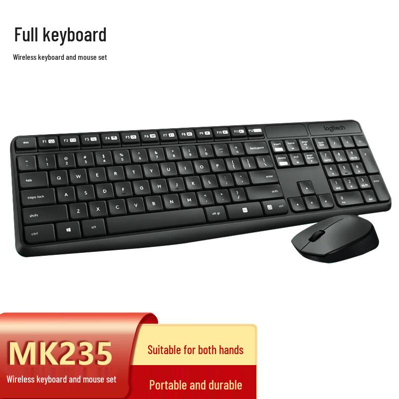 

Logitech MK235 Wireless Keyboard and Mouse Combo