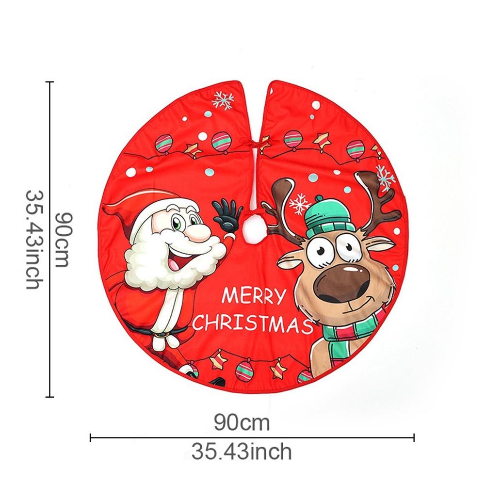 

Party Decor Christmas Tree Skirt Happy New Year Snowman Santa Elk Carpet Floor Mat Merry Christmas Home Supplies Outdoor Blanket