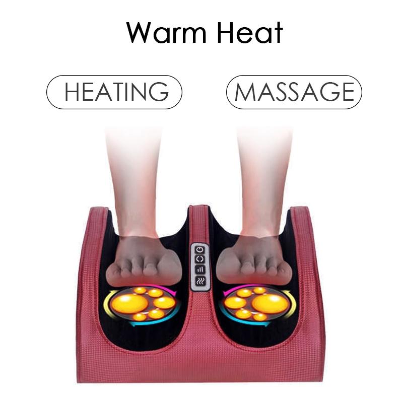 6-in-1 Electric Foot Massager Calf Leg Air Compression Massage Machine Foot Care Machine Heating Therapy EU/US/UK
