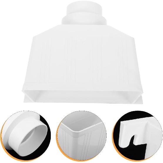 DOITOOL Gutter Connector, Gutter Downspout Adapter, Rain Gutter Downspout Extensions, Downspout Diverter, Universal Downspout to Drain Pipe