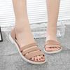 Women's Flat Beach Sandals Slip On Summer,Summer Vacation Women's Casual Flat Slides Perfect Beach & Pool Footwear Summer Travel