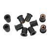 10PCS Universal Rubber Well Nuts M6 Neoprene Nuts Damper Panel Fixing 6mm Windshield Windscreen Screws Bolts Nuts