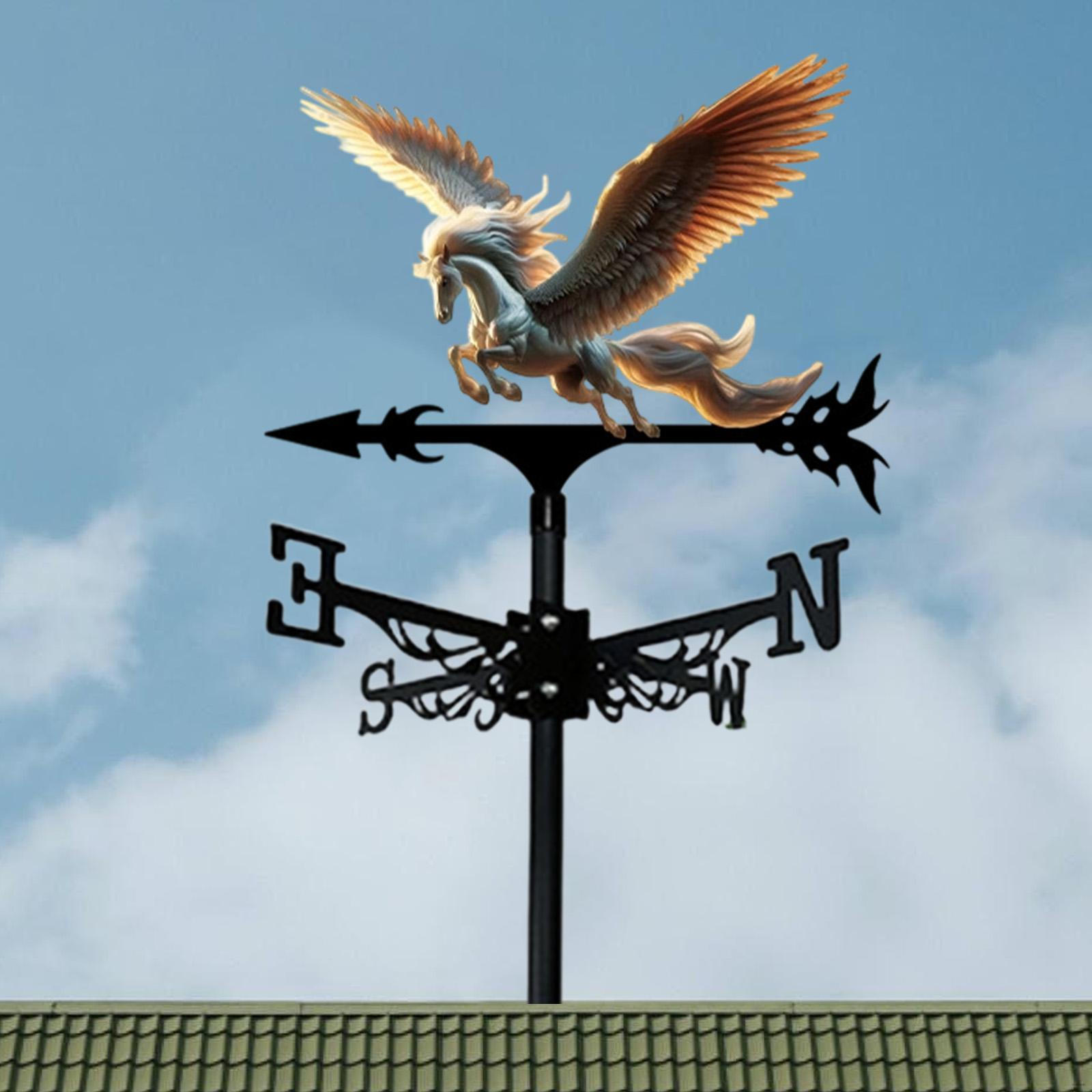 

Металлический флюгер в виде лошади, животный флюгер, ретро-дизайн, декоративное погодное железное художественное украшение для Style B