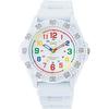 Citizen QQ Wristwatch Analog Waterproof Urethane Belt VR78-001 Mens White