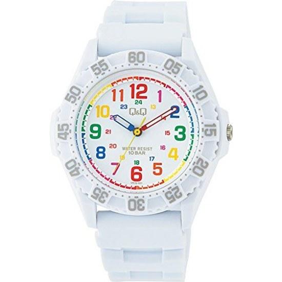 Citizen QQ Wristwatch Analog Waterproof Urethane Belt VR78-001 Mens White