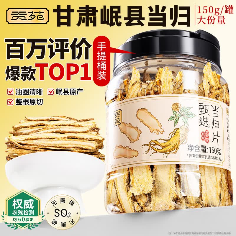 Minxian Sulfur-Free Angelica Slices