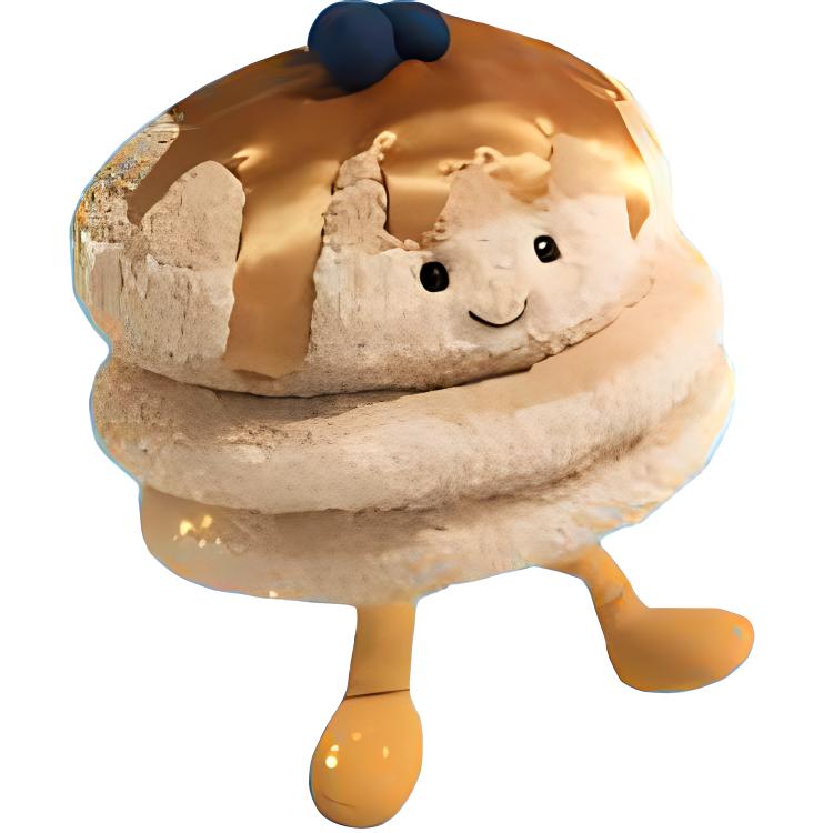 Jellycat Gourmet Collection Pancake Dolls Plush Doll Small Size High