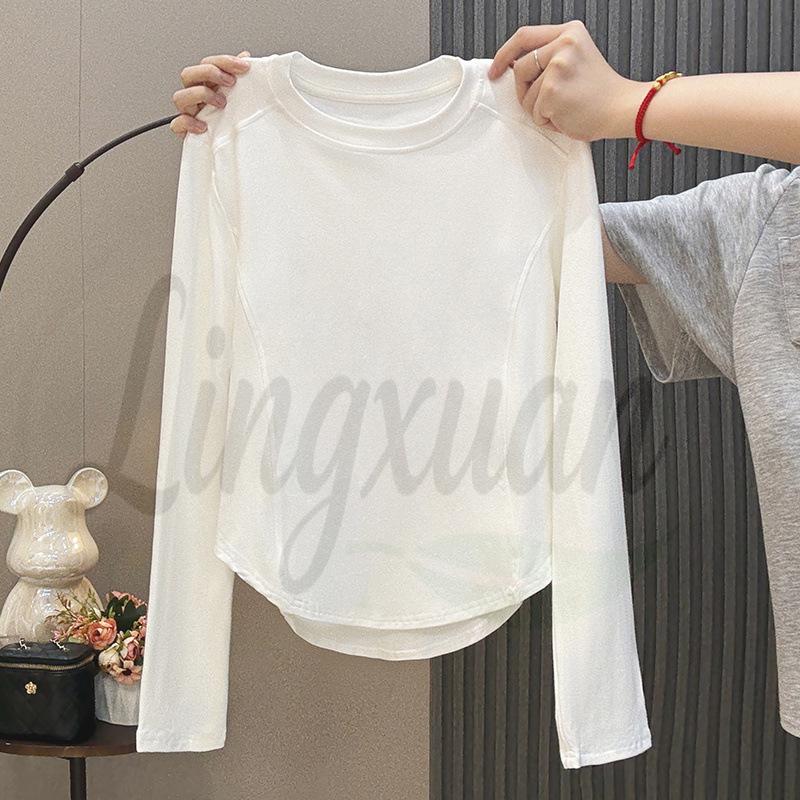 Women's Chic Fishbone Pattern Long Sleeve Slim Fit Top for Autumn and Winter