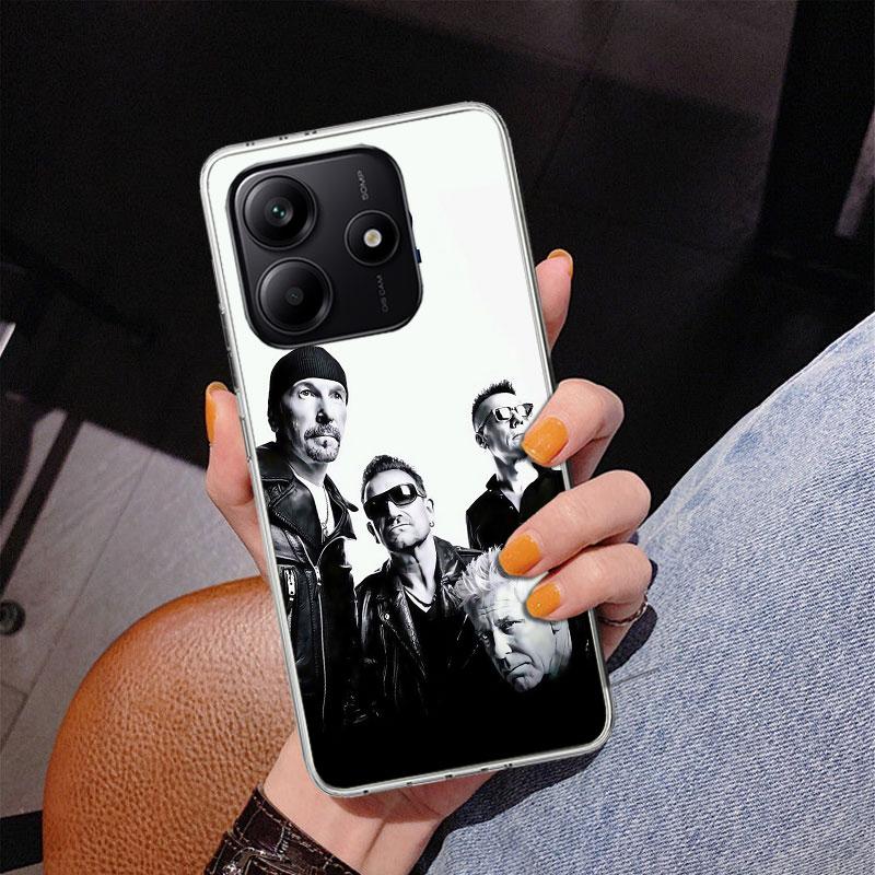 Band U-U2 Rock Phnoe Case for Phnoe Case for Xiaomi Redmi Note 15 14 14S 13 Pro Plus 12 12S 11S 11E 10S 10 11T 5G Unique Cover C