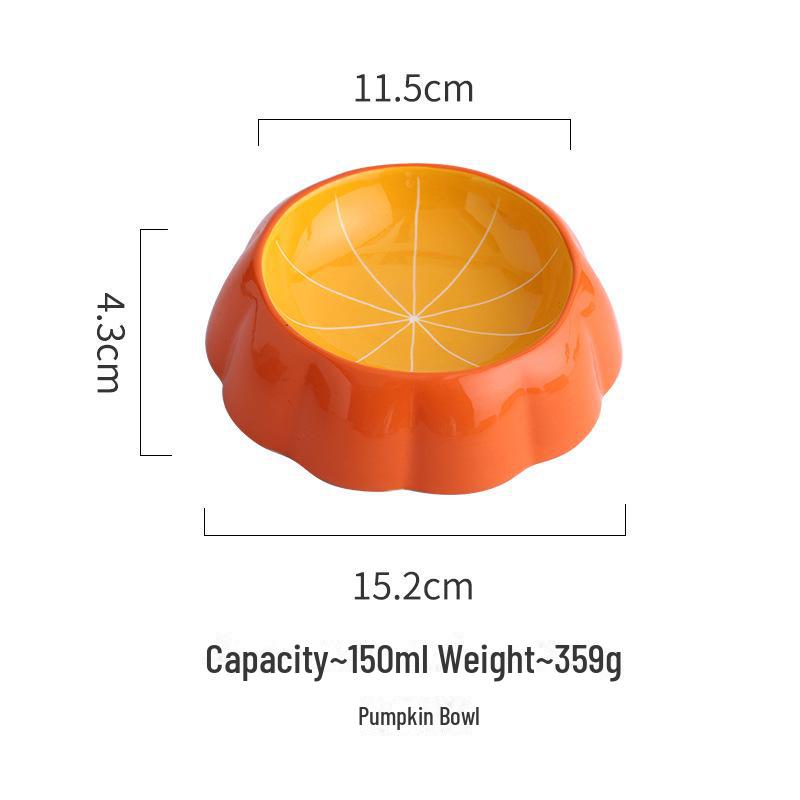Ceramic Non-Slip Cat Bowl for Food & Water, Cute Design, Pet Supplies for Cats & Dogs.