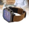 Men Watch Quartz Movement Leather Strap Stylish Retro Wristwatch for Indoor Outdoor Activities Daily Sports
