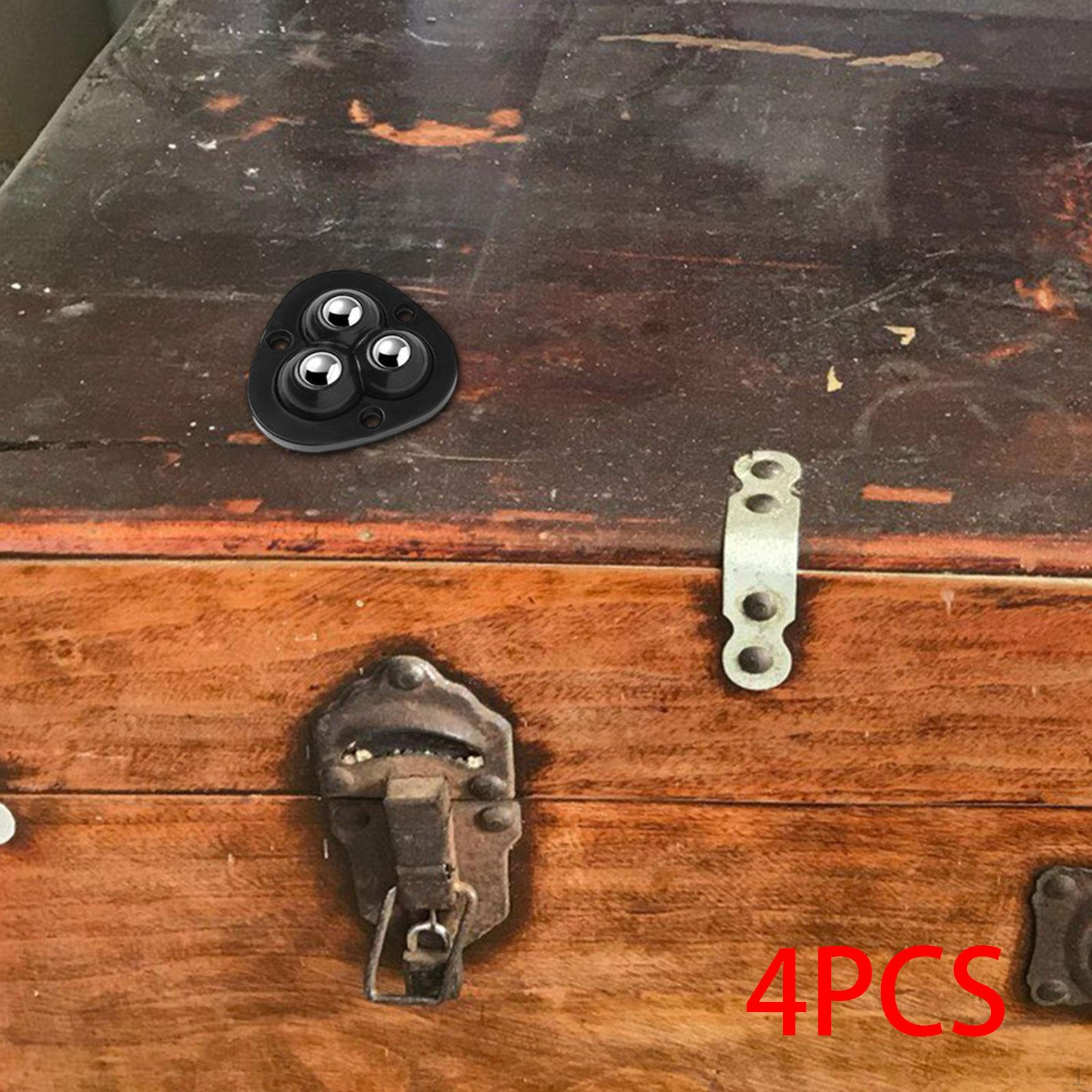 4 шт. Мини-колесико-ролик, Универсальные колеса-шкивы, Поворотное колесико, Тип крепления: наклеиваемый