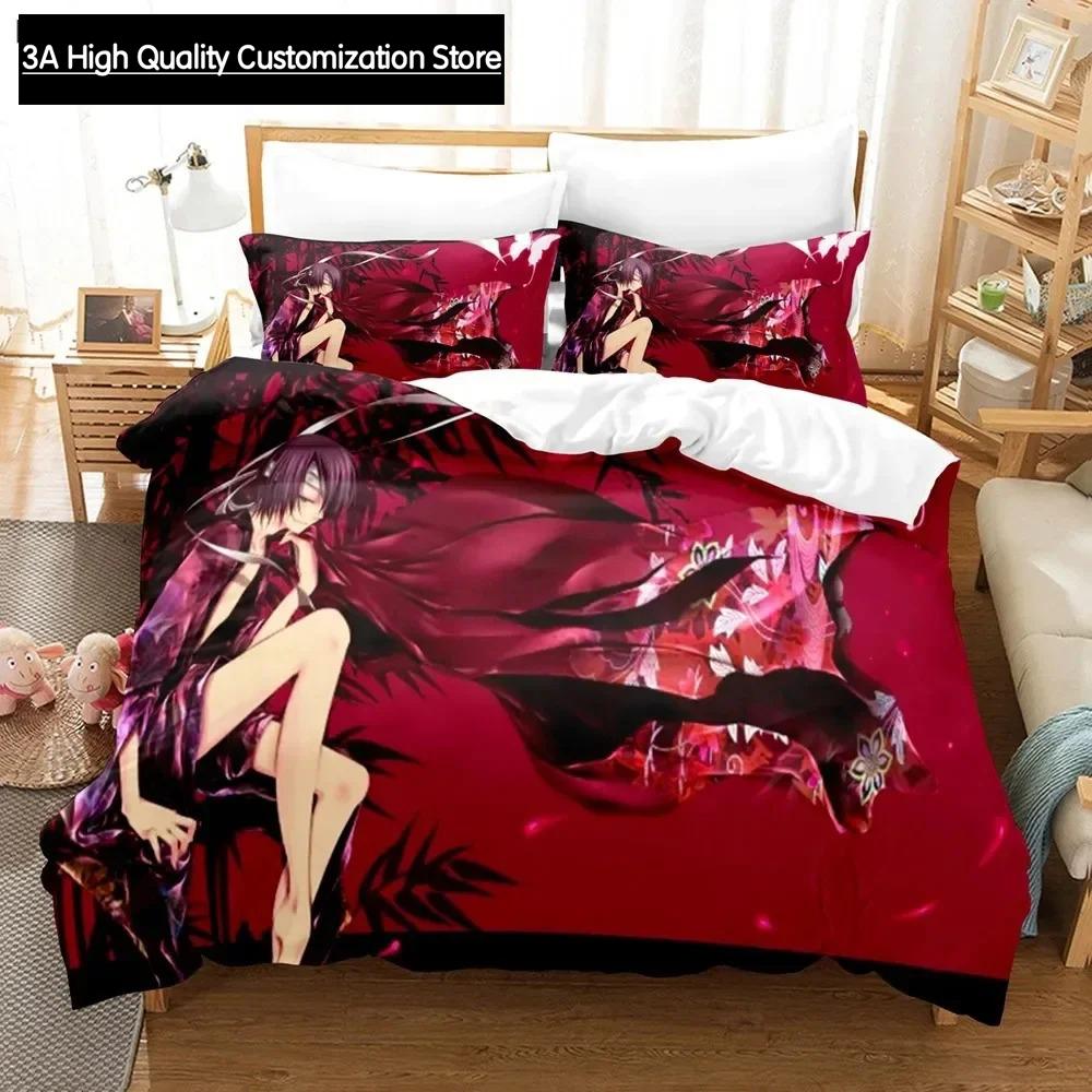 Gintama Bedding Set Duvet Cover Pillowcases For Adult Kids Single Double Full Queen King Boys Teens Sakata Gintoki Bed Linen