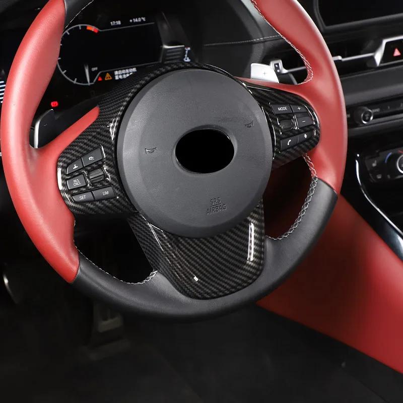 ABS Carbon Fiber For Toyota GR Supra A90 2019-2025 Center Console Control Panel Steering Wheel Window Glass Lifting Sticker