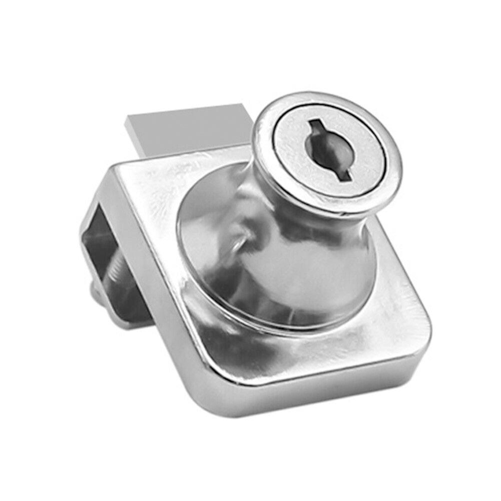 Safety Lock Cabinet Lock Single Double Showcase 5~8mm Anti-theft Cold Rolled Steel Display Cabinet Rust Prevention