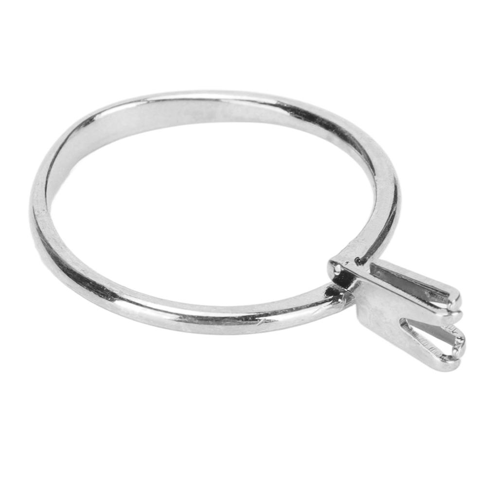 Blank Ring Base Steel Short Four Claws Exquisite Glossy Lightweight Finger Rings Components for DIY