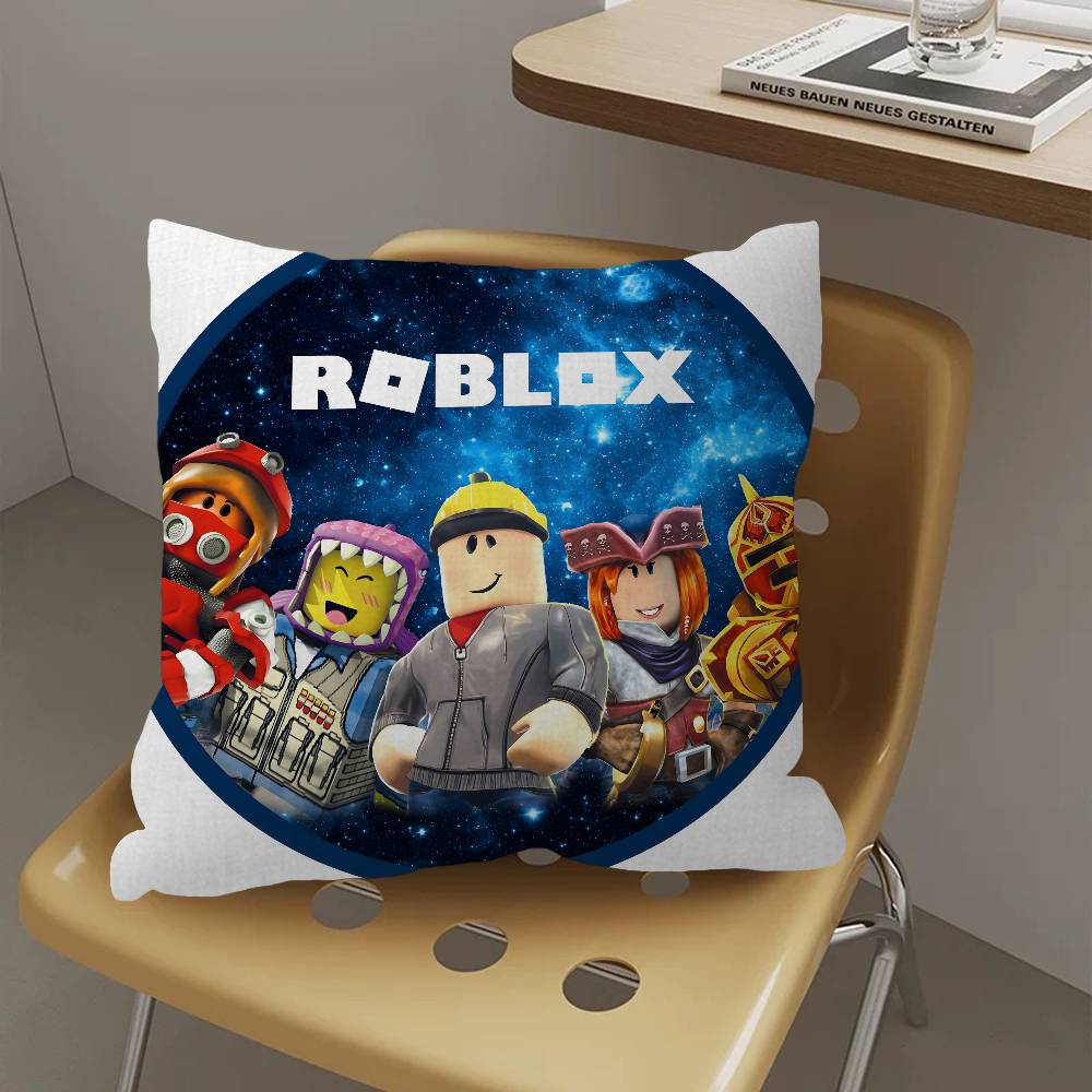 Sandbox Game R-RobloxS Cushion Cover Car Throw Pillow Case For Sofa Car Christmas Gift 40x40cm 45x45cm