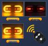Wireless Remote Control Bicycle Tail Light with Type-C Charging, Detachable 1-Button, and Left/Right Steering Warning