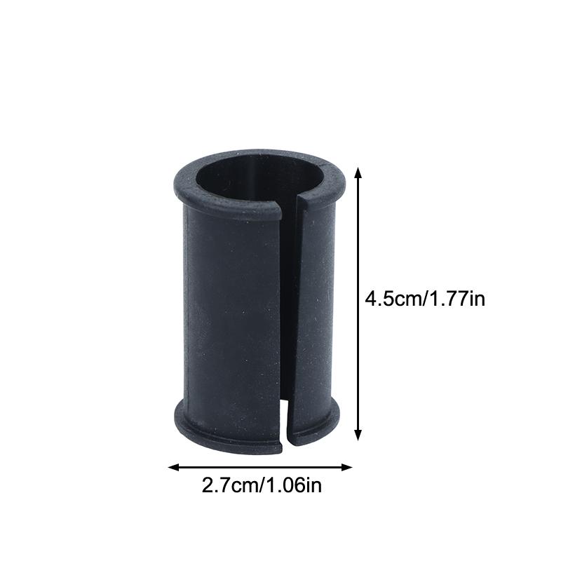 4 Pcs Black Rubber Mic Spacer Sleeves High Quality Elastic Anti-Drop for Outdoor Events Broadcast Voice Recording