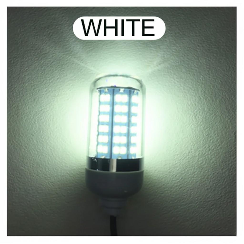 12V 15W LED Fishing Light with 108 LEDs Waterproof Bait Fish Collector Light for Raft Fishing and Plumbing Use