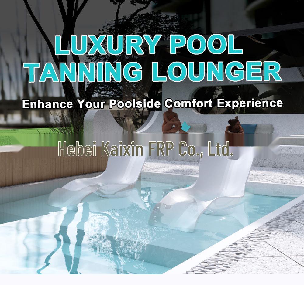 Fiberglass Leisure Lounger for Pool & Garden