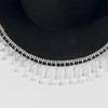 3Pcs/Set Shining Rhinestone Tassel Cowgirl Cowboy Jazz Hat Heart Shape Sunglasses Bandanas